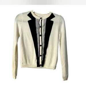 Rare Alice + Olivia Tuxedo Sweater XS